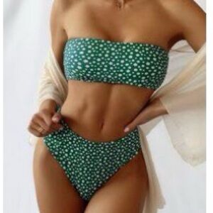 SHEIN Green Floral Bikini